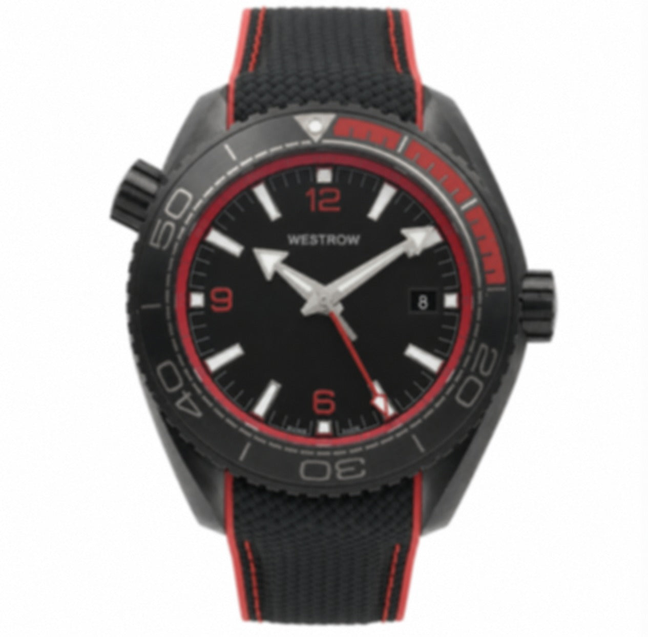 Men's Automatic GMT Diver – Black Ceramic